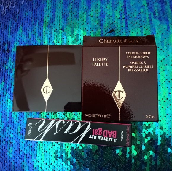 Charlotte Tilbury Other - Charlotte tilbury the queen of glow luxury eyeshadow palette benefit mascara